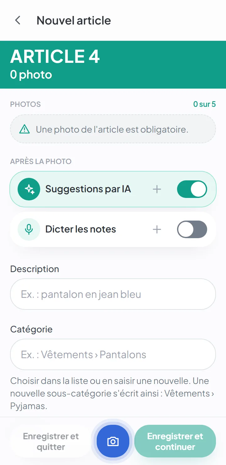 Ajoutez vos objets à l'inventaire de déménagement, rien qu'avec l'appareil photo — new-item