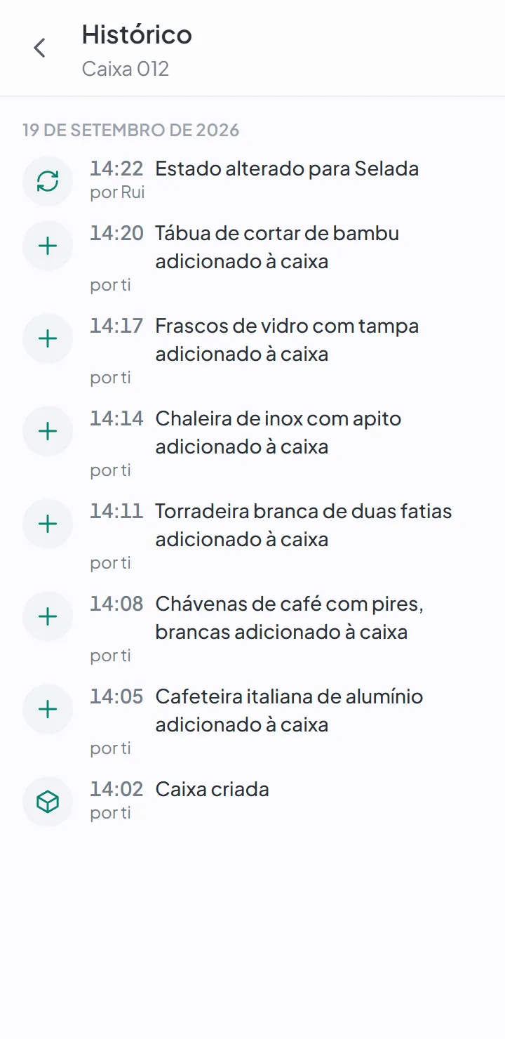 Todos a ver a mesma lista — history